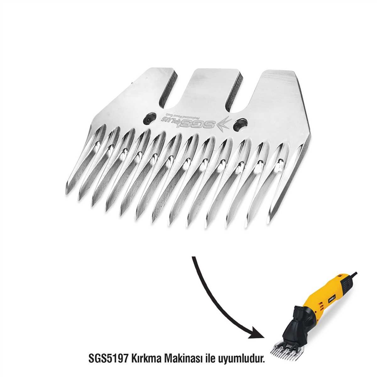 SGS Koyun Kırpma Alt Yedek Bıçak/80mm (5/Paket)